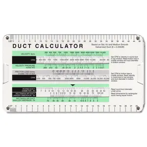 Equal Friction Duct Calculator by Carrier