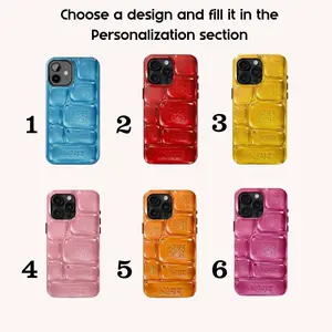 NeeDoh Cool Crush Ice Cube Glossy Tough Phone Case, 2D Visual Printed Graphic Hard Phone Cover  For Iphone, Samsung L3N