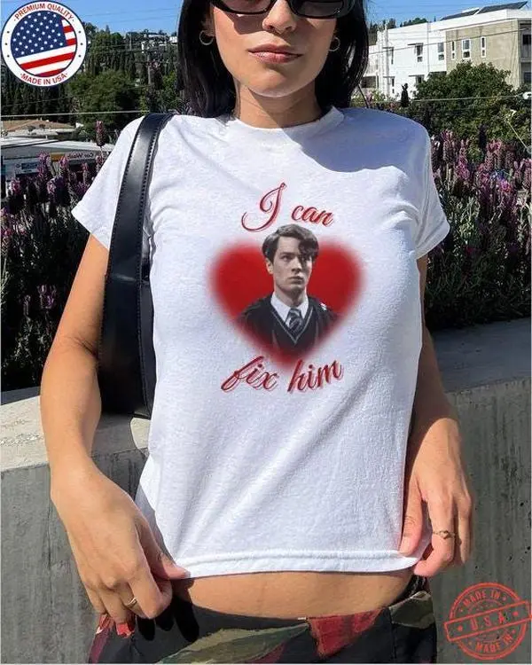 [Sale Up To 50%] Tom Riddle Funny Baby Tee, I Can Fix Him Graphic Shirt, Youth Tee, Potterhead Clothing, Harry Potter Voldemort