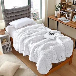 Cozy Potato - Chenille Chunky Knit Throw Blanket