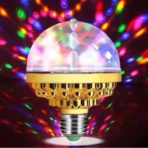 Indoor Atmosphere Light Colorful Golden Magic Ball - KTV Atmosphere Light Colorful Rotating Color Light Universal E27 Screw Mouth Light Bulb Flash Rotating Magic Ball Light,Christmas Indoor Ambient Light Led Lighted Led Dimmable