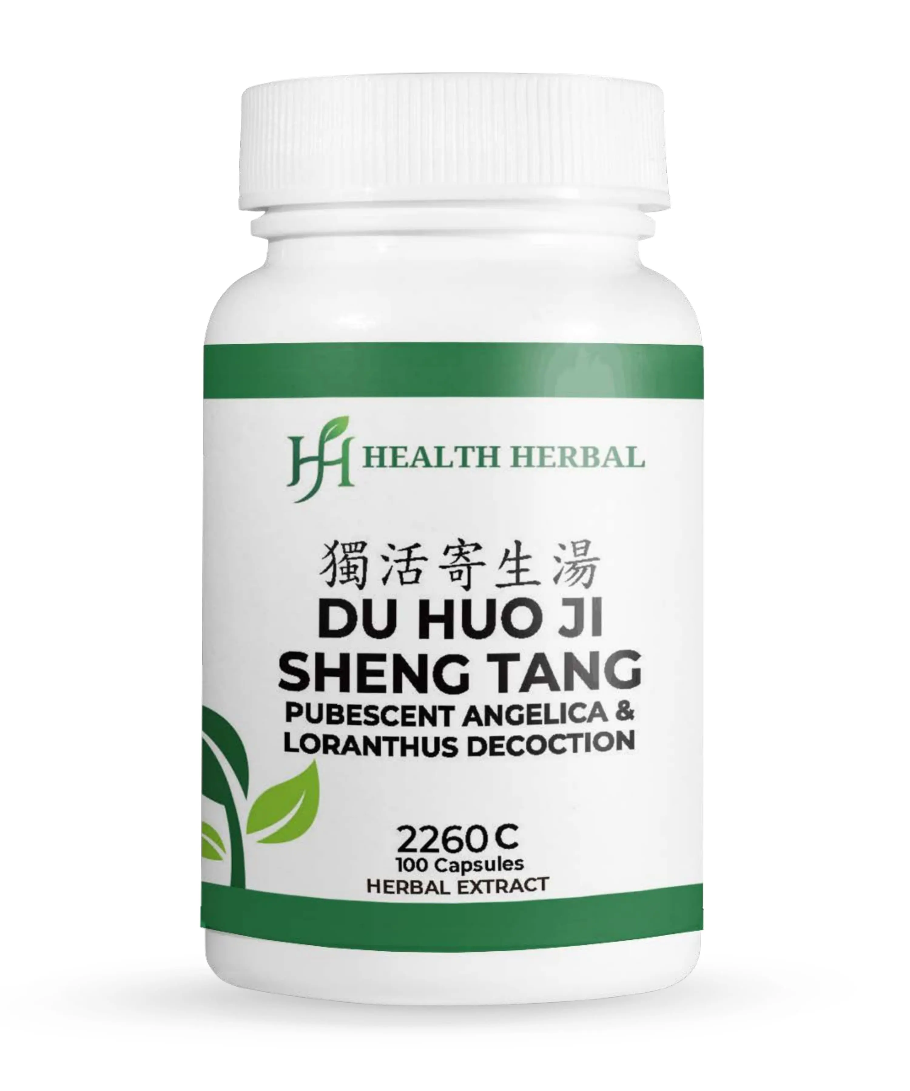 Health Herbal-Du Huo Ji Sheng Tang/Pubescent Angelica & Loranthus Decoction 100 Count Gelatin Capsules 5:1 Extract for Joint & Muscle Support