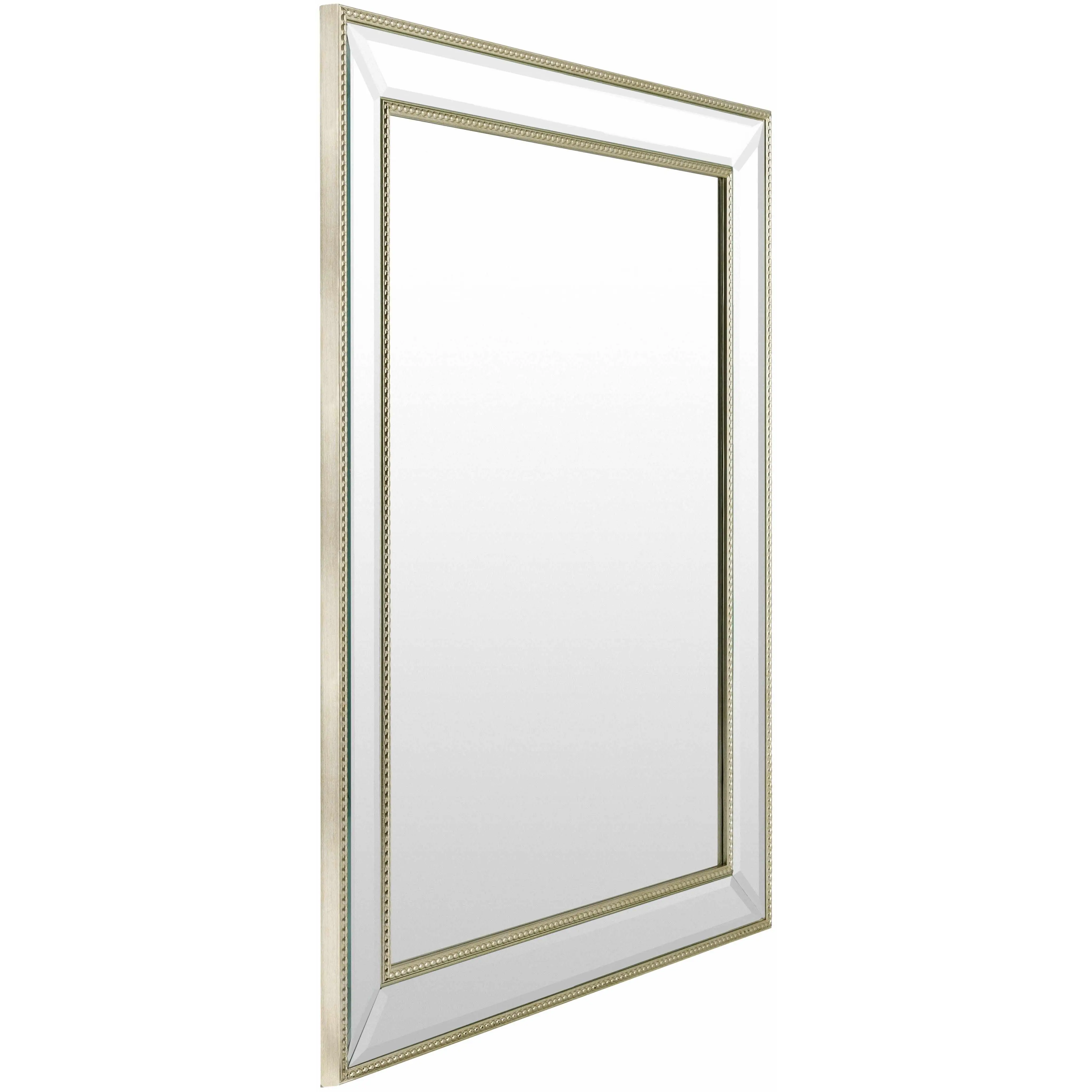 Netzschkau Rectangle Wall Mounted Mirror, 34x28 in Home Decor Piece for Living Room Bedroom Decor