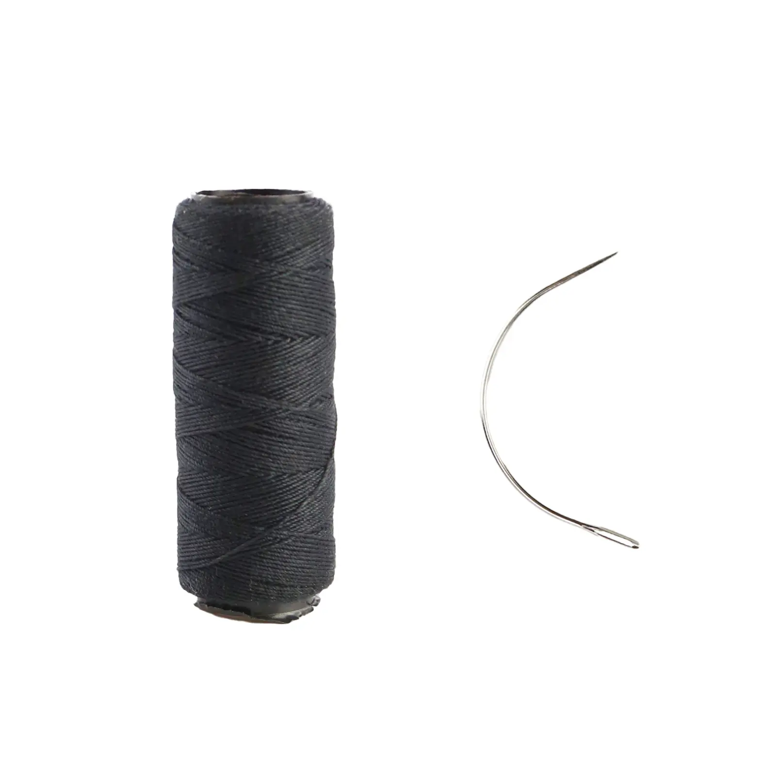 Full Shine Needle and Thread ,Thick Polyester Thread for Wig Making & Hair Extension Sewing, Black, 1 Pcs Curved Needles Full Shine Needle and Thread ,Thick Polyester Thread for Wig Making & Hair Extension Sewing, Black, 1 Pcs Curved Needles