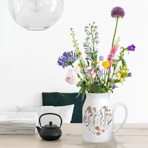 Flower Vase Gifts For Mom, Mothers Day Gift For Grandma Mom Nana, Personalized Grandma's Garden Flower Vase, Custom Kids Name Flowers Vase Ceramic Cup Decor Light