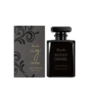 Roxelis Woody Caramel Perfume — Natural, Fresh, and Long-Lasting Scent | Portable & Travel-Friendly | The Perfect Fragrance for Dates and Everyday Ambiance