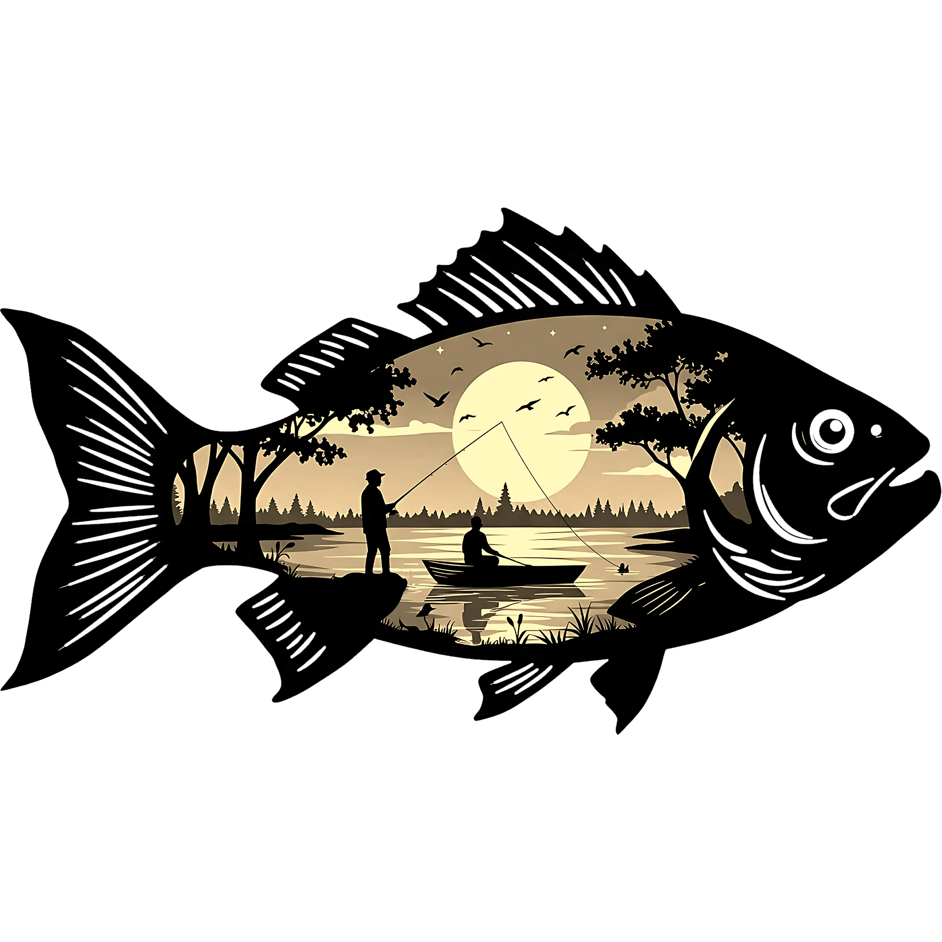 DTF Transfer – CL Fish Scene Multi Sizes