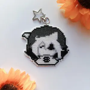 In Stars And Time - Siffrin keychain & phone/bag charm (cross-stitch)