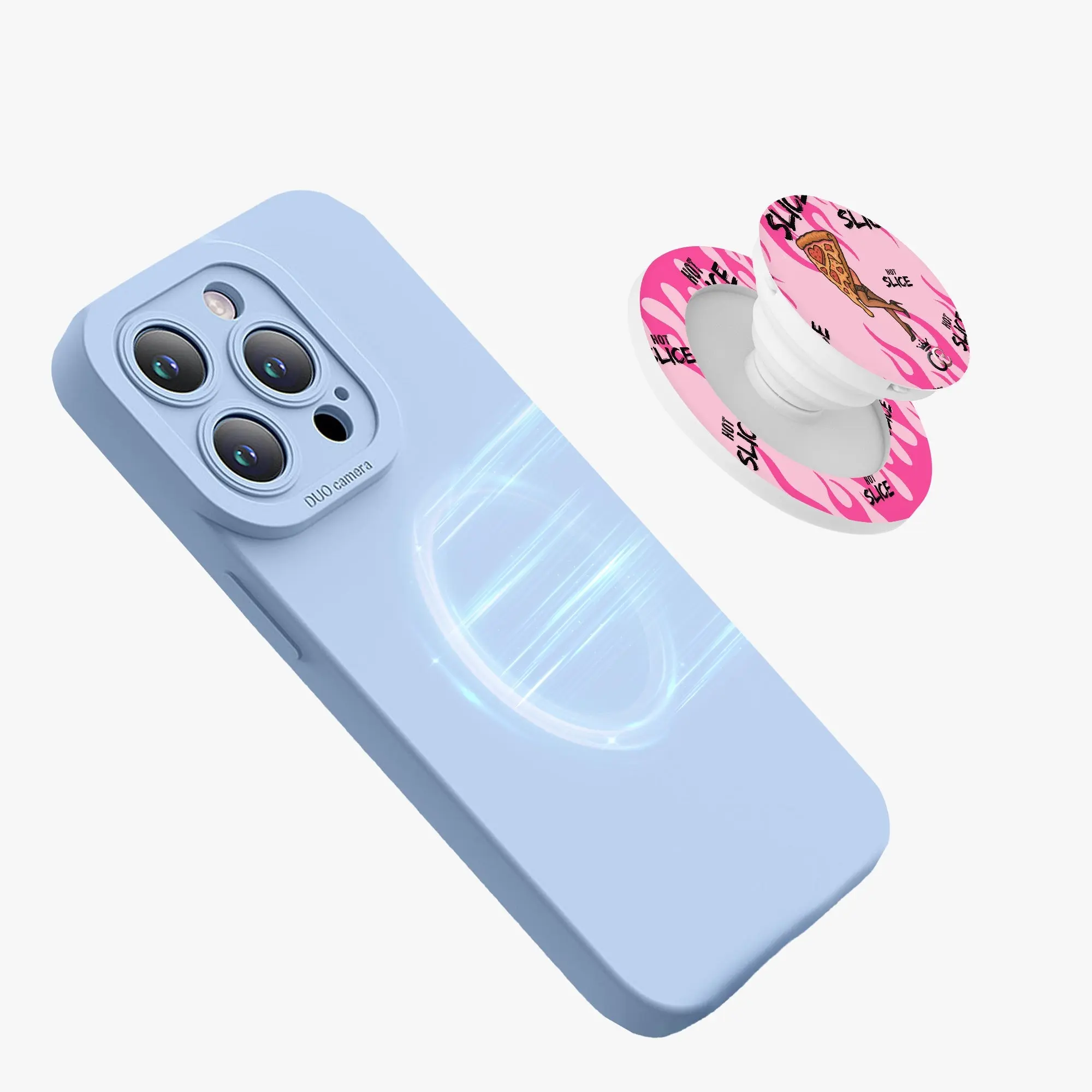 🍕 Hot Slice – Magnetic Pop Socket Collapsible Grip And Stand Phone Smartphone Cellphone Mount