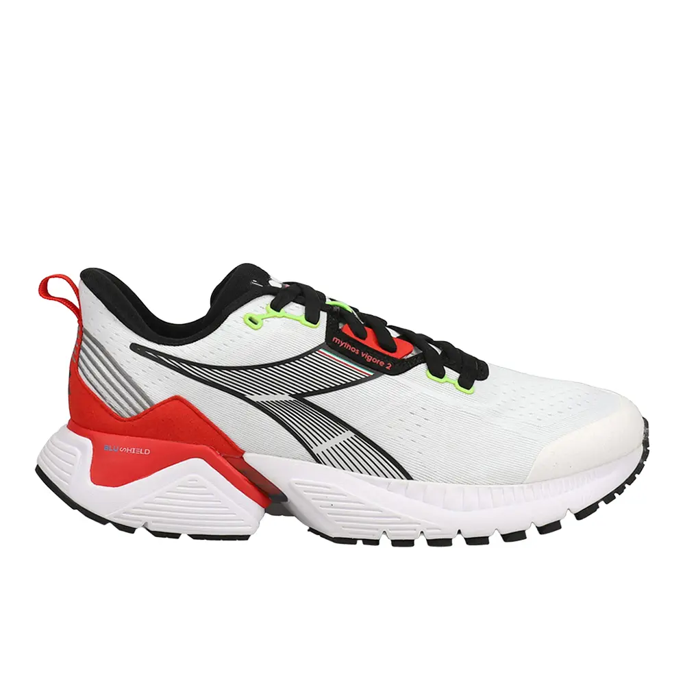 diadora Mens Mythos Blushield Vigore 2 Running Sneakers Shoes - White