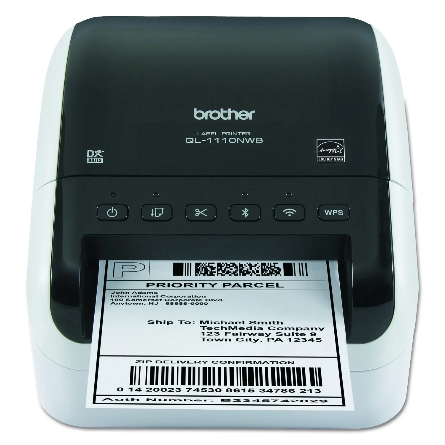Brother Professional Wireless Direct Thermal Desktop Label Printer QL-1110NWB
