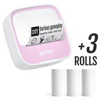 White-Pink Printer+ 3 Rolls