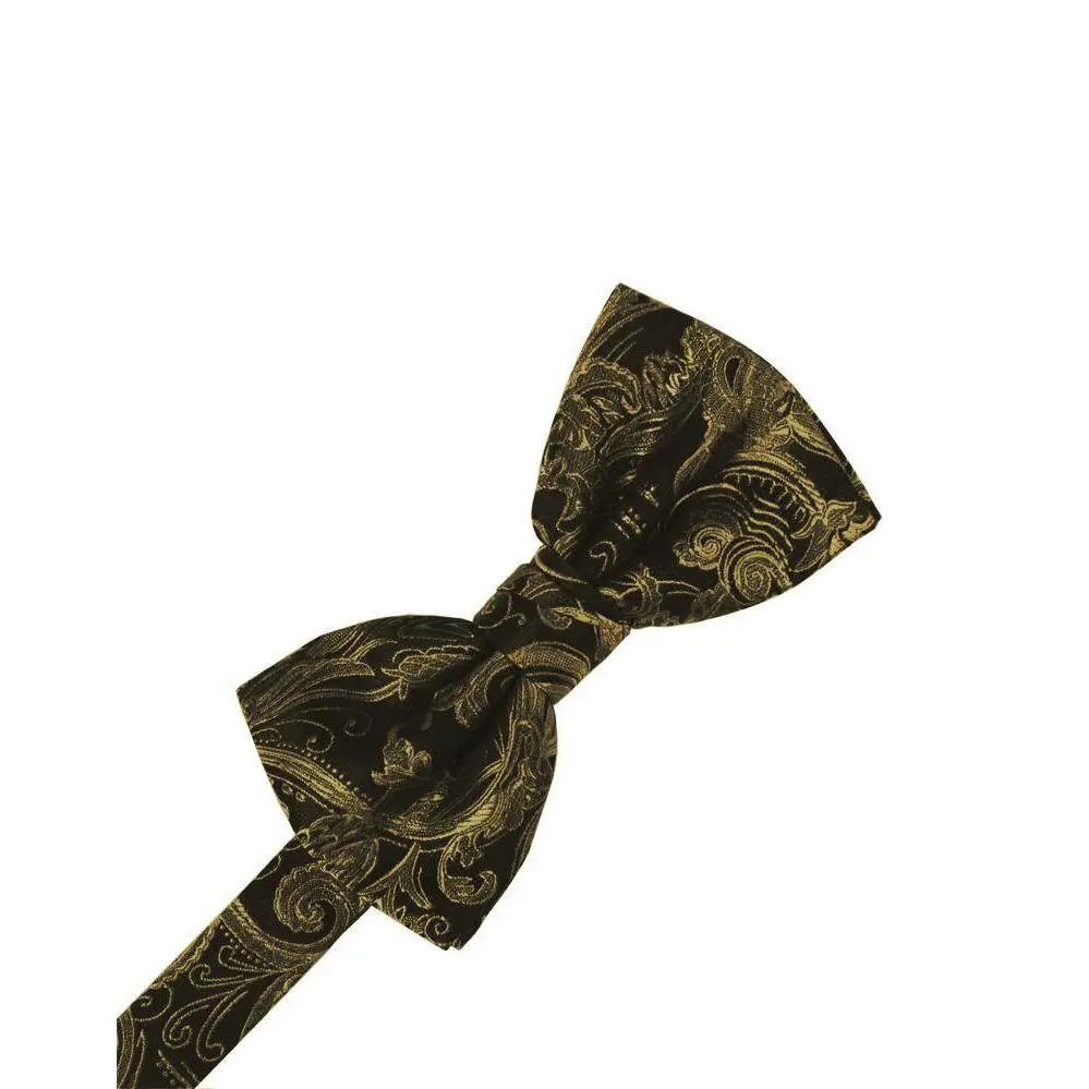 New Gold Tapestry Bow Tie