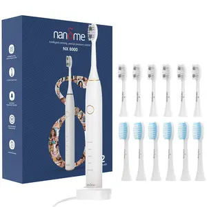 Sonic Electric Toothbrush with 12 Toothbrush Heads IP7 Waterproof Daily rechargeable toothbrush vpm deep Usb Charging Battery Life