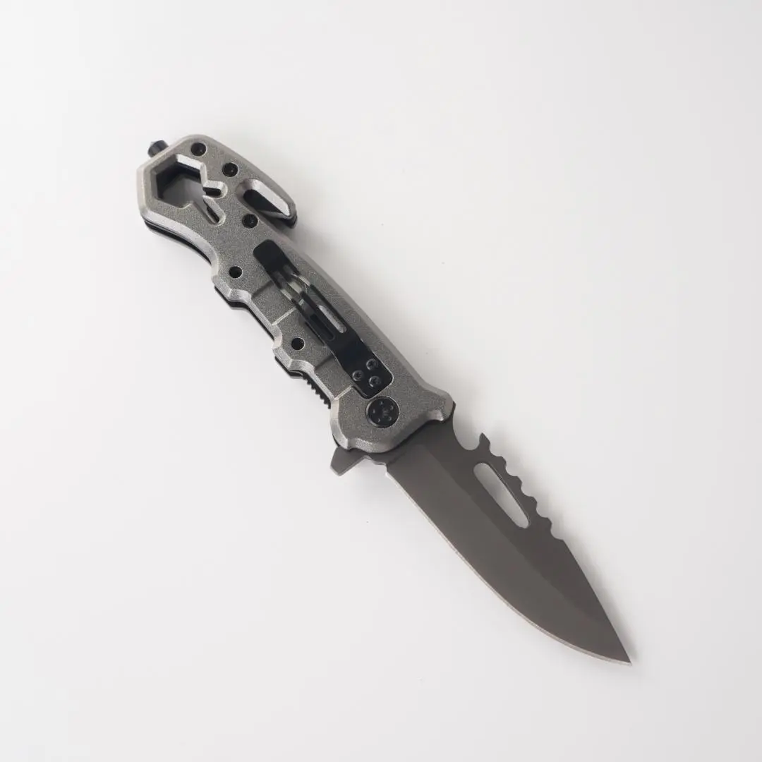 1pc lightweight multifunctional EDC pocket knife, fruit knife, portable tool, aluminum alloy handle, high-quality and durable folding knife, camping, picnic, fishing and daily use, Christmas gift, men's gift