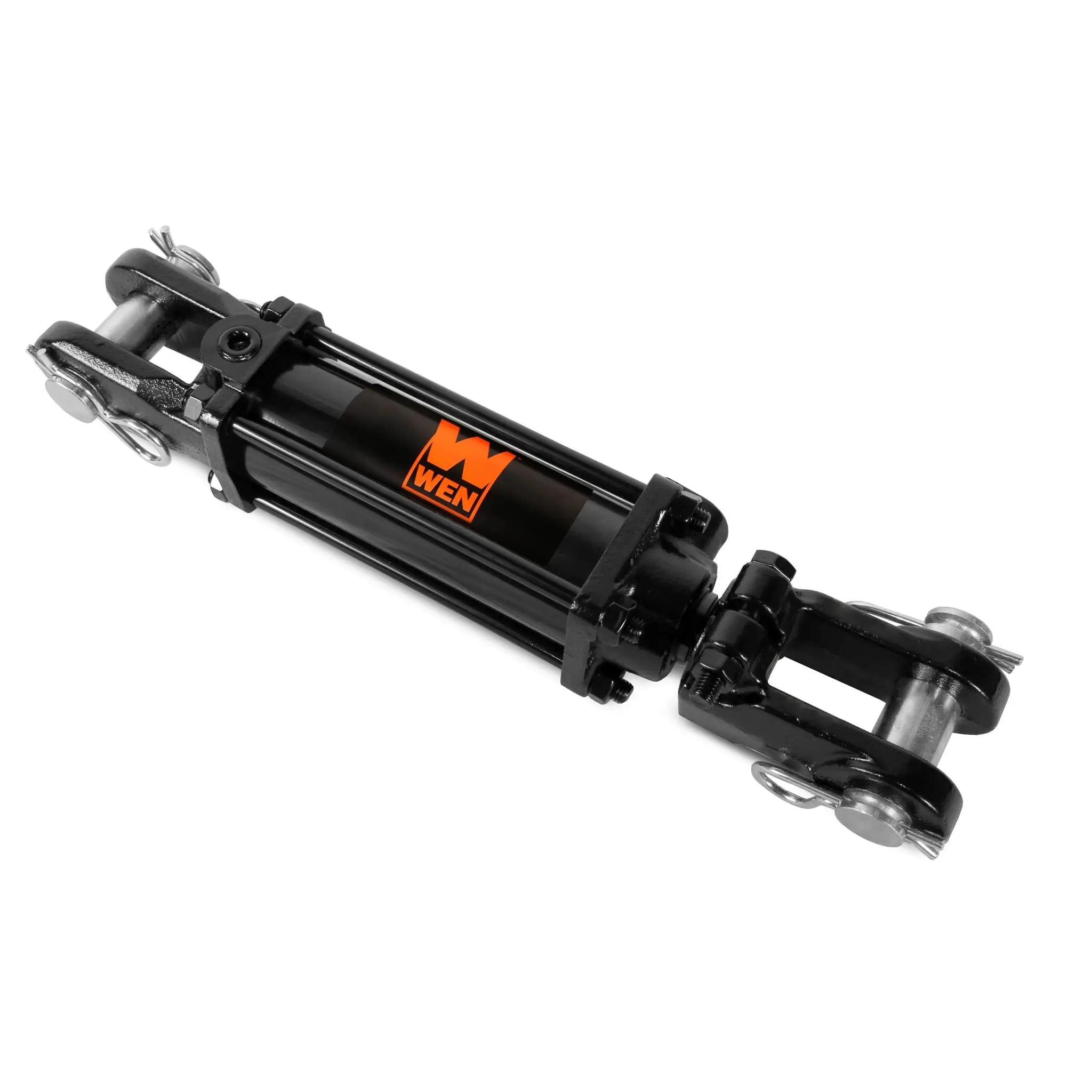WEN TR-2012 Industrial Heavy Duty Tie Rod Hydraulic Cylinder - High Quality Hardware, 2500 PSI, 2-in Bore, 12-in Stroke, 1.125-in Rod Diameter, 3/8-in NPT Port, for Agriculture