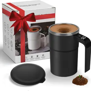 USB Charging Automatic Stirring Cup, With Dust-proof Cover Multifunctional Electric Coffee Cup, Rotating Stainless Steel Cup Milk Cup, Very Convenient And Ready To Use, Suitable For Kitchen, Office, Bedroom, Easy To Stir Kettle Cup