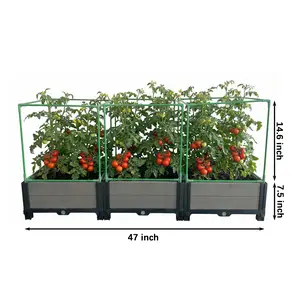 Ultimate All‑in‑One gardening solution, including stackable raised garden beds and accessories, perfect for Climbing plants, Herbs, Veggies, Tubers, Trees or Garden Gate. Ideal gardening solution for outdoor and indoor, User friendly for Beginner and Pro.