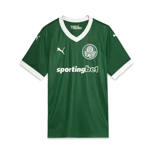 PUMA Mens Palmeiras Torcedor Home Jersey 25 Casual - Green