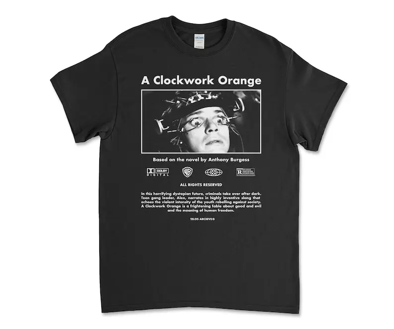 A Clockwork Orange Stanley Kubrick Movie Film Vintage Style Streetwear T-Shirt Tee