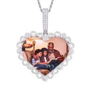 【#CZP1200】Customized Love Photo Pendant UCCIYO Pendant Necklace For Women Men Hip Hop Jewelry Gift