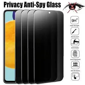 4PCS Privacy Screen Protector For Samsung S25 S24 Ultra S23 S22 S21 S20 Plus A56 A36 A26 A55 A54 A53 A33 A35 A34 AntiSpy Glass 2026
