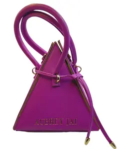 Aubrey Jai Collection purple pyramid purse