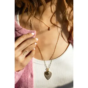 Heidi Double Hanging Hearts Necklace