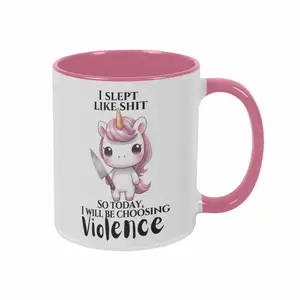 Sarcastic Unicorn Coffee Mug (11oz/15oz) Offensive Gag Gift for Gen Z