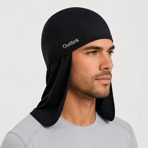 Ultra-Light 33g Outdoor Sun Hat, Breathable Mesh Quick-Dry Running Cap, Neck Protection Design, Hiking Cycling Camping Fishing Summer Gear
