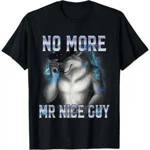 Humorous Alpha Wolf T shirt with Sarcastic Humor for Men and Women Unisex Cotton Graphic Tee