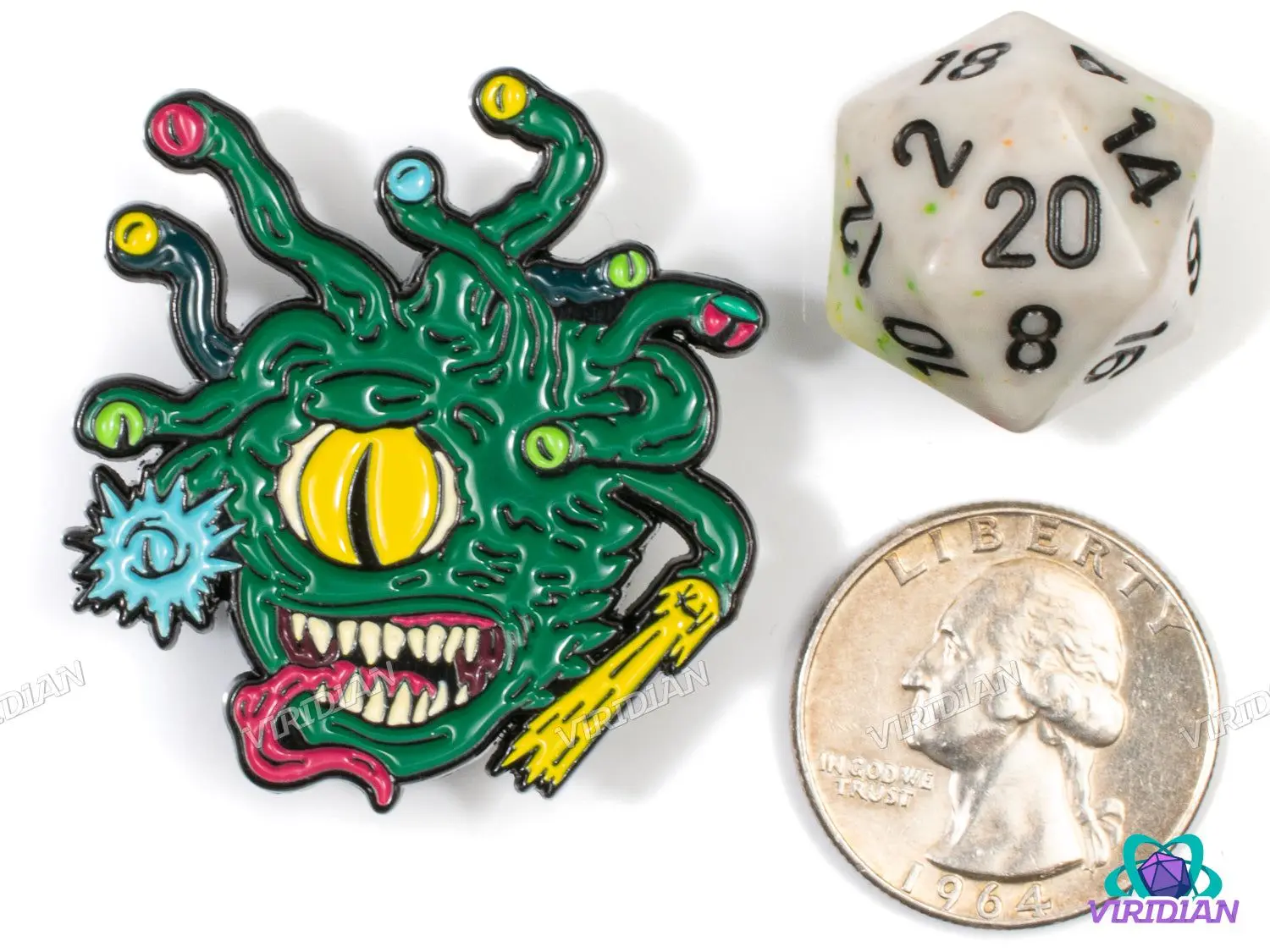 Pin Pals: Beholder (Version 2) | Eyebeast, Classic D&D Monster, Metal Enamel Lapel Pin (1) | Dnd, Fantasy Art