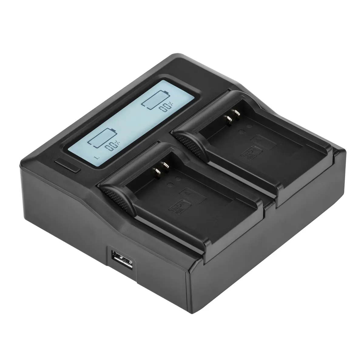 Durable Green Extreme Dual Smart Charger with LCD Display, Charging Accessory for Canon NB-8L Camera