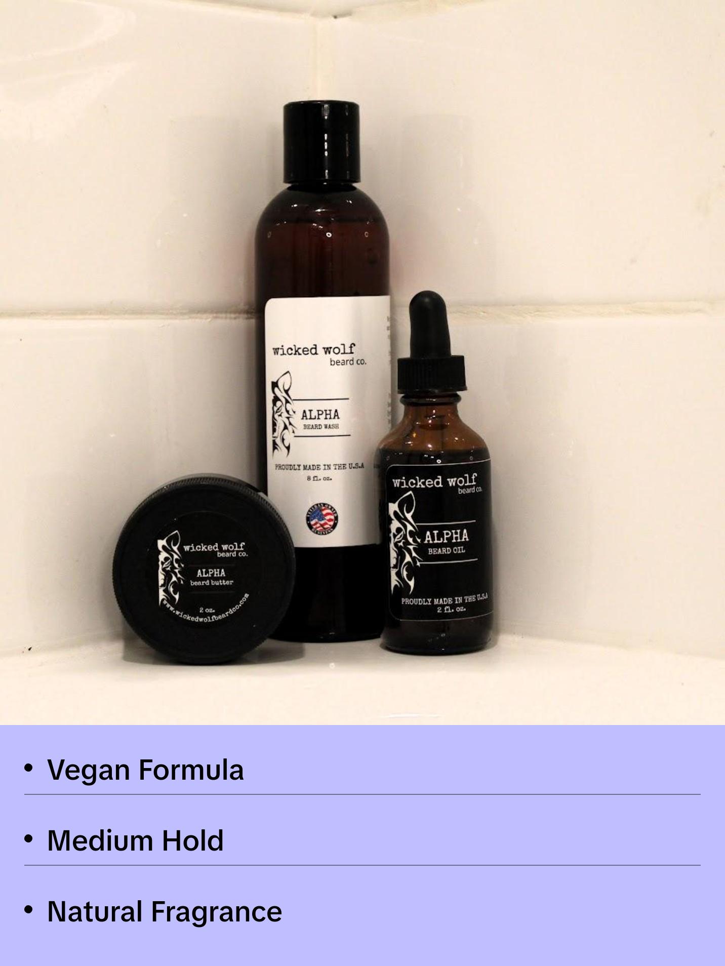 Alpha Beard Butter - Original recipe- Beard Cream with No Artificial Ingredients or Additives - Signature Vanilla Bourbon Fragrance