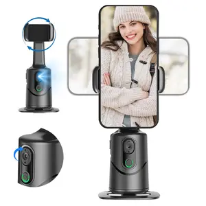 Auto Face Tracking Phone Holder Tripod Stand, Smart Selfie Stick, Face & Object Tracking Camera Robot Mount, Smartphone Camera Accessories