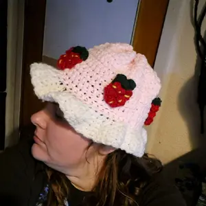Strawberry bucket hat