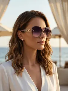 Women's Fashion Decorative Sunglasses, Durable PC Frame, Personalized Design, Versatile Usage, Suitable for Daily Wear, Holiday Parties, Travel, Beach Vacation, Unisex