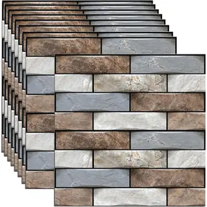 3D Wall Panels Peel and Stick,Faux Brick Wall Panel,10PCS 30x30cm Foam PVC Self Adhesive Wallpaper Application Such as Games Rooms, Offices, Hotels, Living Rooms, bedrooms and Kitchens. decorative