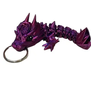 Rose Dragon Tadling Keychain