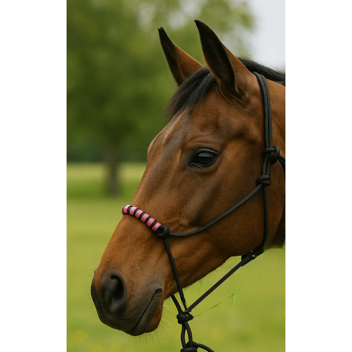 Two Tone Nose Rope Halter, 8' Lead Rope