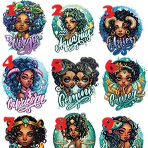 Women's Zodiac B Signs T-Shirt Fit Girl African American Girl Zodiac Sign Designs Soft Comfortable All Day Wear Feminine Fit Chic Everyday Top Womenswear