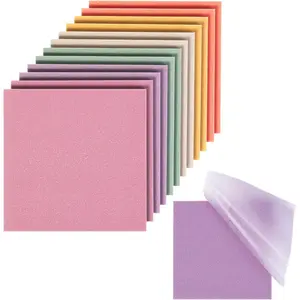 - Transparent Glitter Sticky Notes, 3"x3", 12 Pads, 600 Sheets, Colorful, Plastic Glitter Sticky Notes Bulk, Self-Stick Note Pads for Women, Office, School, , Study & Organization