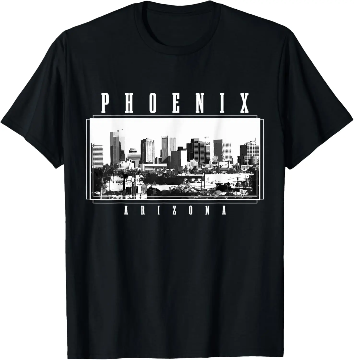 100%cotton Phoenix Skyline Arizona Vintage USA America Souvenir T-Shirt
