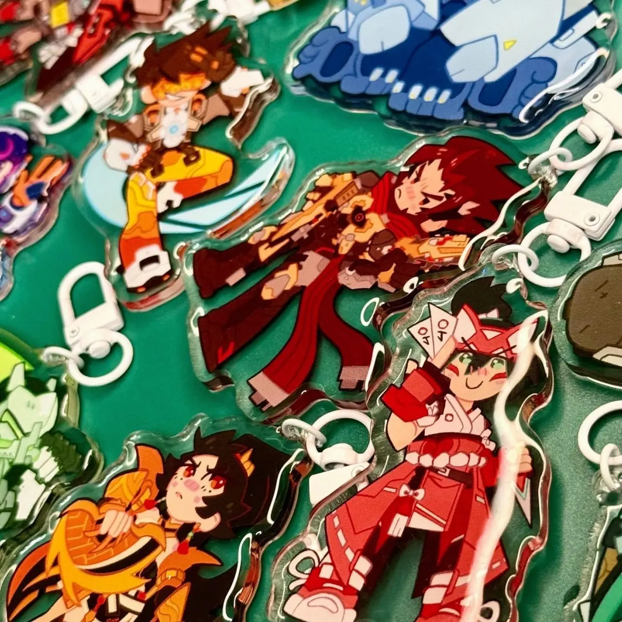 Overwatch Character Acrylic Keychains, Full Charater Bag Charm Gifts