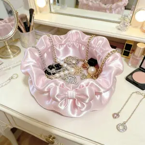 Petal Bow Decorative Storage Box, Luxury Desktop Organizer, Jewelry Bowl, Girl's Heart Gift, Mother's Day, Halloween, Easter