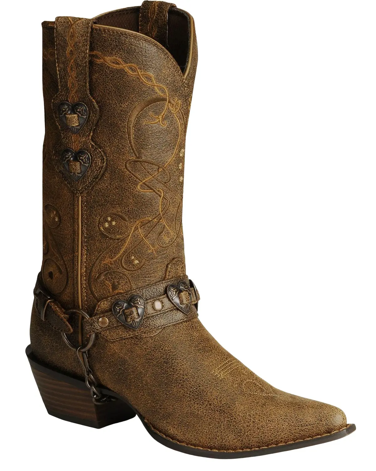 Durango Women's Women'S Crush Heart Harness Boot Snip Toe - Rd4155