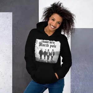 DoodleBelleCo- Straight outta North Pole Hoodie