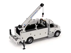 Peterbilt Model 536 Auto-Crane Titan85-Body HC14-Crane Work Truck w/ AC40 Compressor and Miller Trailblazer Welder (Transport Series) Diecast 1:50 Scale Model - Diecast Masters 71214