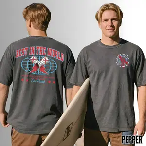 [Comfort Color] CM Punk Chicago Lightning Bolt T-Shirt, Vintage Washed Look, Gift for W-W-E Fans, High-Quality Print, Comfortable Cotton, Trending Us Streetwear, Menswear Tops Crewneck Shortsleeve