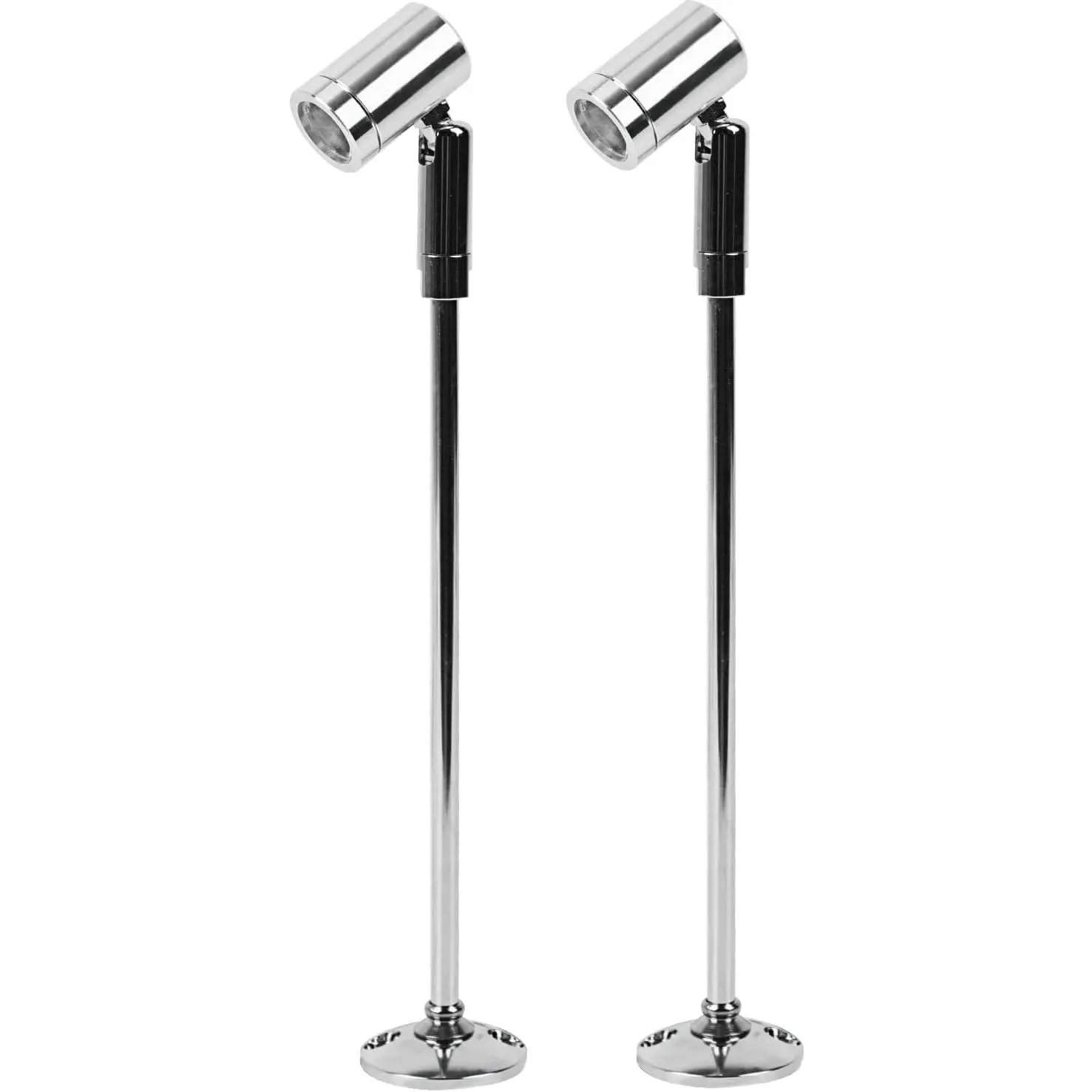 2 Pack Mini LED Spotlight, 3W Aluminum Spot Light Jewelry Showcases Display Lighting Adjustable Angle AC 110V Hard Wired Standing Up Cabinet Spotlight Accent Lights for Display Cabinet Artwork